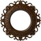 Ekena Millwork Orrington Medallion (Canopies up to 6 5/8"), 13 1/4"OD x 6 5/8"ID x 1 1/8"P, Root Beer Crackle CM13ORRBC - alternate 1